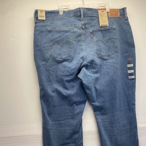 Levi Strauss & Co. Womens 724 High Rise Slim Straight Leg Jeans Plus Size 22W - Picture 6 of 15